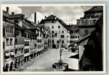 9500 Wil SG 1930 Foto AK Hofplatz Denkmal Brunnen