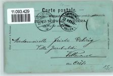 8640 Rapperswil SG 1899 Lithographie / Mondschein Schloss