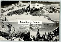 Brunni - Gasthaus Sonnenterrasse Seilbahn Winter Hüttenstempel