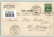 6354 Vitznau 1902 Gebrauchsspuren Vitznau-Rigi-Bahn Serie 17 Karte Nr. 2