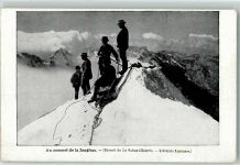 3801 Jungfraujoch - Bergstiegergruppe auf der Jungfrauspitze