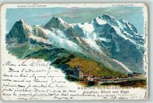 3823 Kleine Scheidegg 1902 Gebrauchsspuren Jungfrau Mönch und Eiger