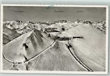 Parsenn - Fliegeraufnahme Station Weissfluhjoch Winter