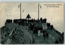Niesen Gebrauchsspuren Niesenbahn bei Sonnenaufgang