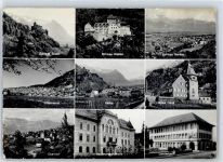 9490 Vaduz - Rotes Haus Landesbank Villenviertel Regierungsgebäude