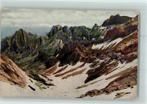 9057 Schwende - Photochrom Aufstieg zum Säntis Marwies Hundstein