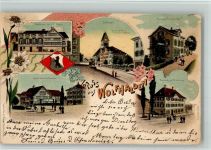 9427 Wolfhalden 1902 BOAKC Gasthaüser Lithographie