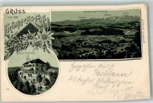 9053 Teufen AR 1901 Gebrauchsspuren Gasthaus FröhlichseggLithographie