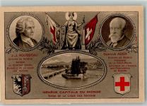 1919 - Portrait J.J. Rousseau Gastave Ador Helvetia Wappen