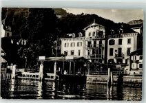 6375 Beckenried 1949 Foto AK Hotel sonne