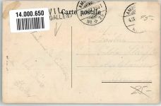 9500 Wil SG Gebrauchsspuren Bahnpost Zug 2561 Nr. 25 St. Nikolaus Kirche Tonhalle