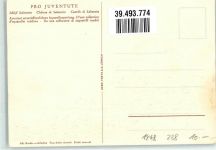 Zürich Schloss Salenstein Ort lt. Verlag Künstlerkarte Pro Juventute Schweiz