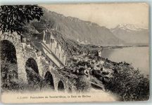 1820 Territet - Funiculaire Glion Baie de Chillon