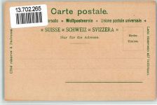 7504 Pontresina BOAKC Lithographie Hotel Pension Bernina M. Schmidt Dependance des Hotels