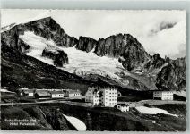 Furka 1942 Foto AK Hotel Furkablick Feldpost Gletsch