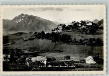 1663 Gruyères Foto AK Hotel Pension Bourgoz