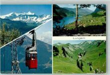 6078 Lungern Foto AK Seilbahn Wetterhorngruppe Gondelbahn Turren
