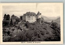 1663 Gruyères 1928 Foto AK Schloss Greyerz