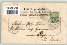 1724 Oberried FR 1901 - Schweizerei Schulhaus Gasthaus Zur Linde