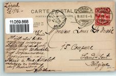 Zürich Bahnhofbrücke Bahnhof und Landesmuseum Trambahn Pferdekutschen Pferdewagen Bahnhof Schweiz 1906