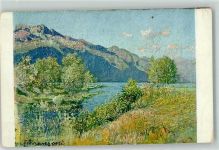 Künstlerkarte Am Langensee sign. Filipo Franzoni