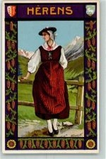 1950 Sion Sitten - Tracht Herens