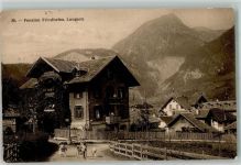 6078 Lungern 1908 Foto AK Pension Friedheim