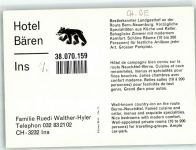 3232 Ins Anet FOTO KEINE AK Hotel Bären