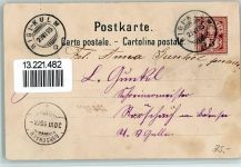 6410 Rigi Kulm Gebrauchsspuren Rige Staffel Litho Vorläufer 1895