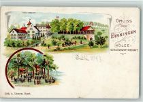 4102 Binningen BOAKC Gasthaus Holee Schlosswirtschaft Lithographie