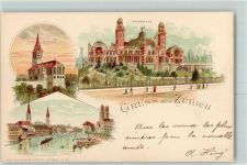 8000 Zürich Lithographie Tonhalle