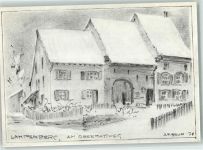 4432 Lampenberg Künstlerkarte Keine AK Repro Bauernhaus am Obermattweg sign. JP Brun