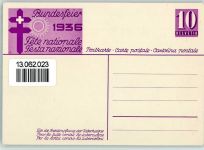 Bundesfeier 1936 - Spendenkarte zur Bekämpfung der Tuberkulose - sehr gute Erhaltung Bundesfeier Ganzsachen Schweiz Künstlerkarte