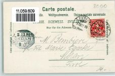 Zürich Bahnhofplatz Gruss aus Zürich Pferdekutschen Bahnhof Schweiz 1899