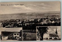 8910 Affoltern am Albis 1918 Foto AK Kirche Landwirtschaftliches Depot