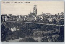 1700 Fribourg Freiburg - Kirche, Hängebrücke