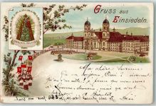 8840 Einsiedeln 1901 Lithographie Prozession