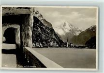 6454 Flüelen - Axenstrasse mit Flüelen und Bristenstock