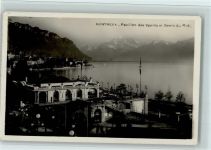 1820 Montreux - Pavillon des Sports et Dents du Midi Segelboot