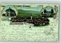 8722 Kaltbrunn 1902 BOAKC Gasthaus Hirschen Lithographie