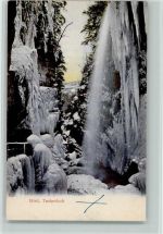 2500 Biel/Bienne 1907 - Taubenloch Wasserfall gefroren Winter