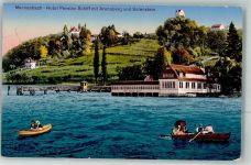 8268 Mannenbach-Salenstein 1921 Foto AK Hotel Pension Schiff Arenaberg Salenstein