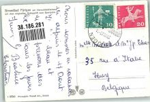 6363 Fürigen 1962 Foto AK Schwimmbad Seilbahn Sportplatz