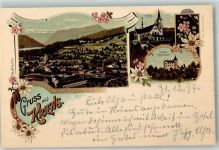 6010 Kriens Lithographie Kirche Schlos Schauensee Verlag Künzli Nr 774