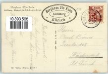 8143 Uetliberg 1917 - Berghaus Uto Kulm Blick auf die Ostschweizerberg