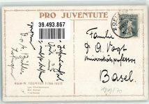 Der Köhler sign. A.-W. Töpffer Nr. 70 Pferde Schlitten Winter Pro Juventute Schweiz 1919 Künstlerkarte