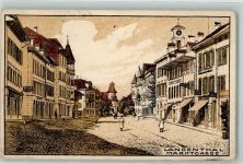 4900 Langenthal Gebrauchsspuren Marktgasse Serie Nr 3 Künstlersteindruck