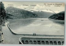 8858 Innerthal Wägital 1923 Foto AK Stausse Wägital