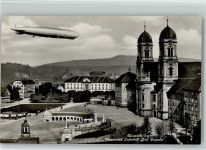 8840 Einsiedeln - Kloster mit Luftschiff Graf Zeppelin