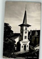 1113 St-Saphorin-sur-Morges 1931 Foto AK Kirche